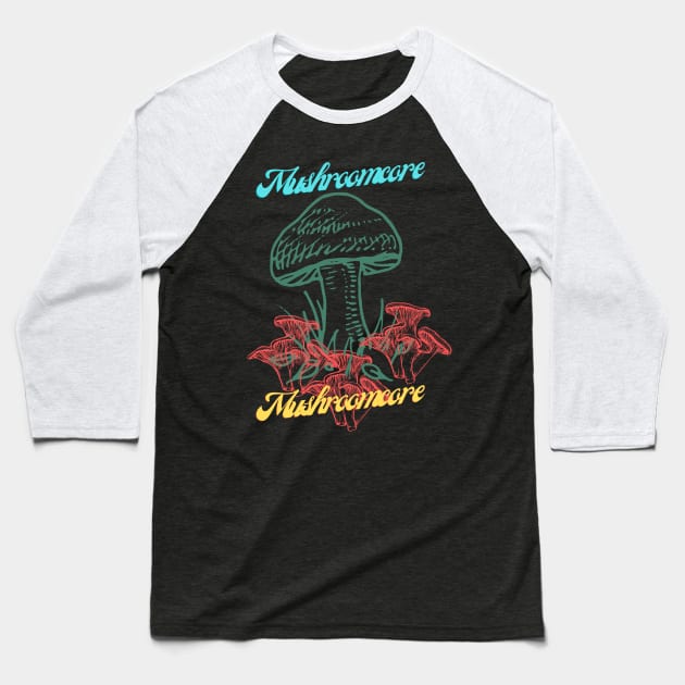 Mushroomcore Madness Baseball T-Shirt by NedisDesign